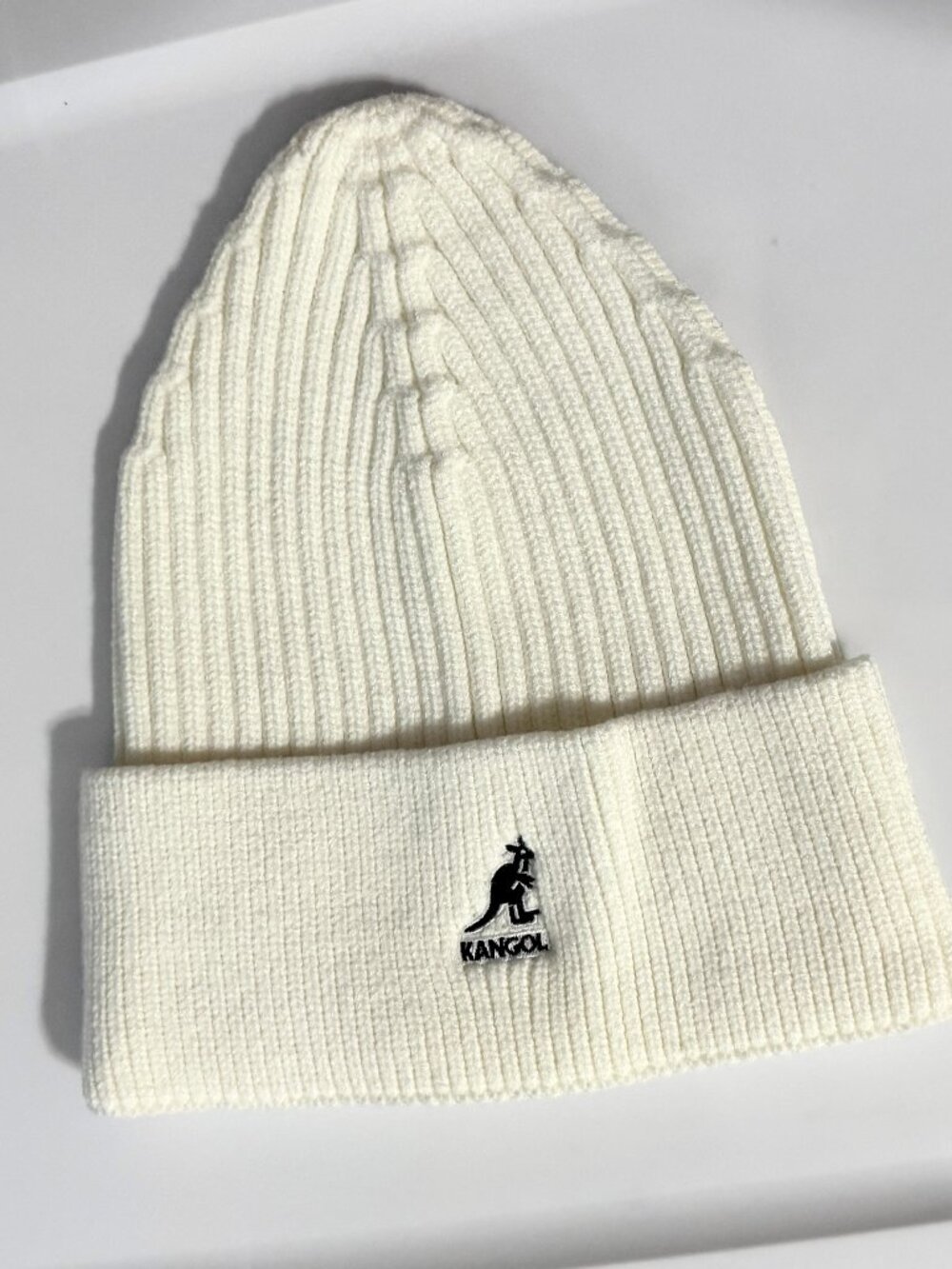 KANGOL Beannie White (Unisex)